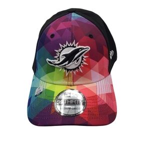 New Era Miami Dolphins "Crucial Catch" Flex Fit Hat Size Med/Large